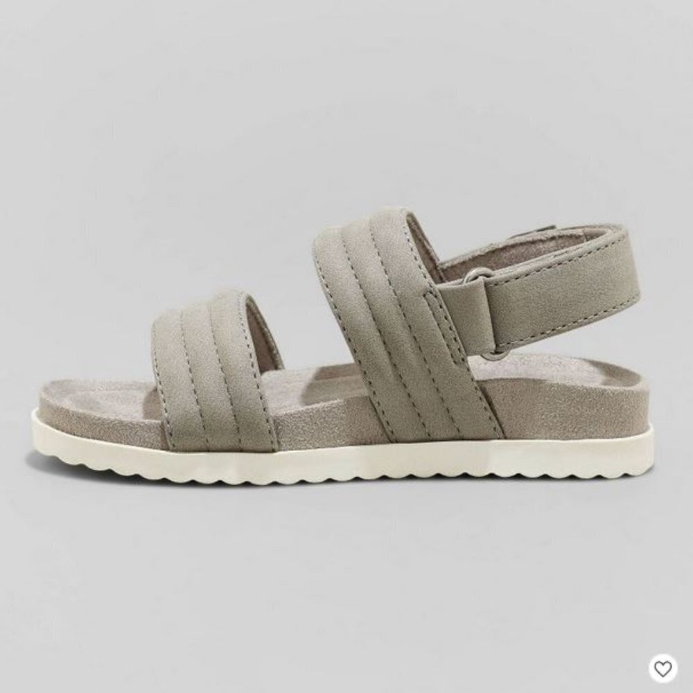 Cat & Jack Gray Kids Sandals - Picture 2 of 4
